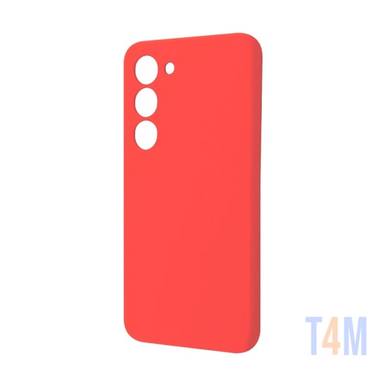 Soft Silicon Case for Samsung Galaxy S23 Plus Red